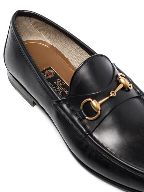 gucci.loafers men|Men's loafer with Horsebit in black shiny leather .